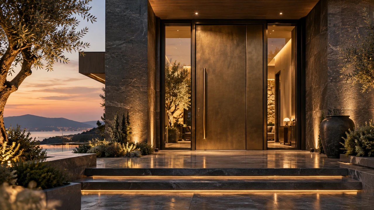 Villa Giriş Kapısında Tasarım ve Kullanım Dengesi